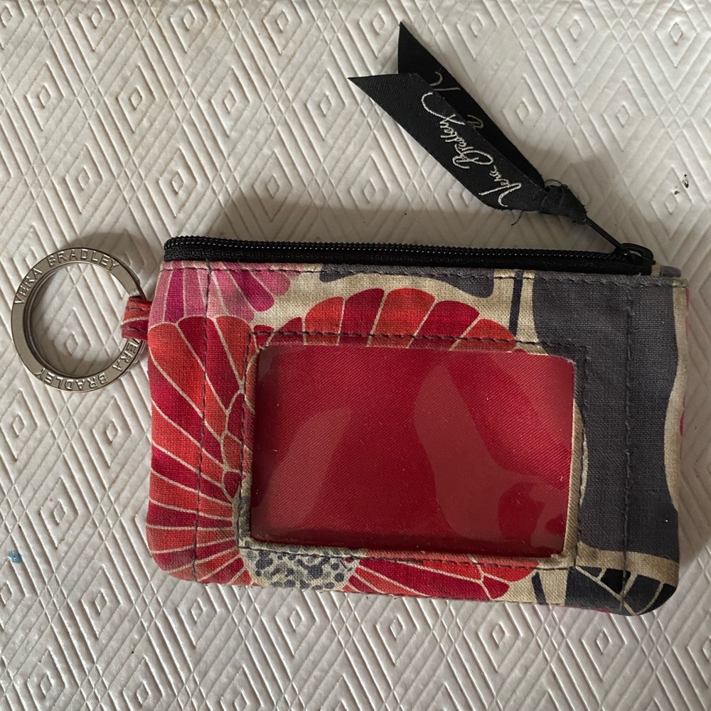 Vera Bradley ZIP ID Case Key Ring